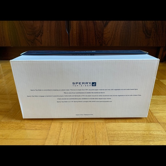 Sperry Top Sider Boat Shoe Flat Beige Black Gold 6 - Picture 15 of 16